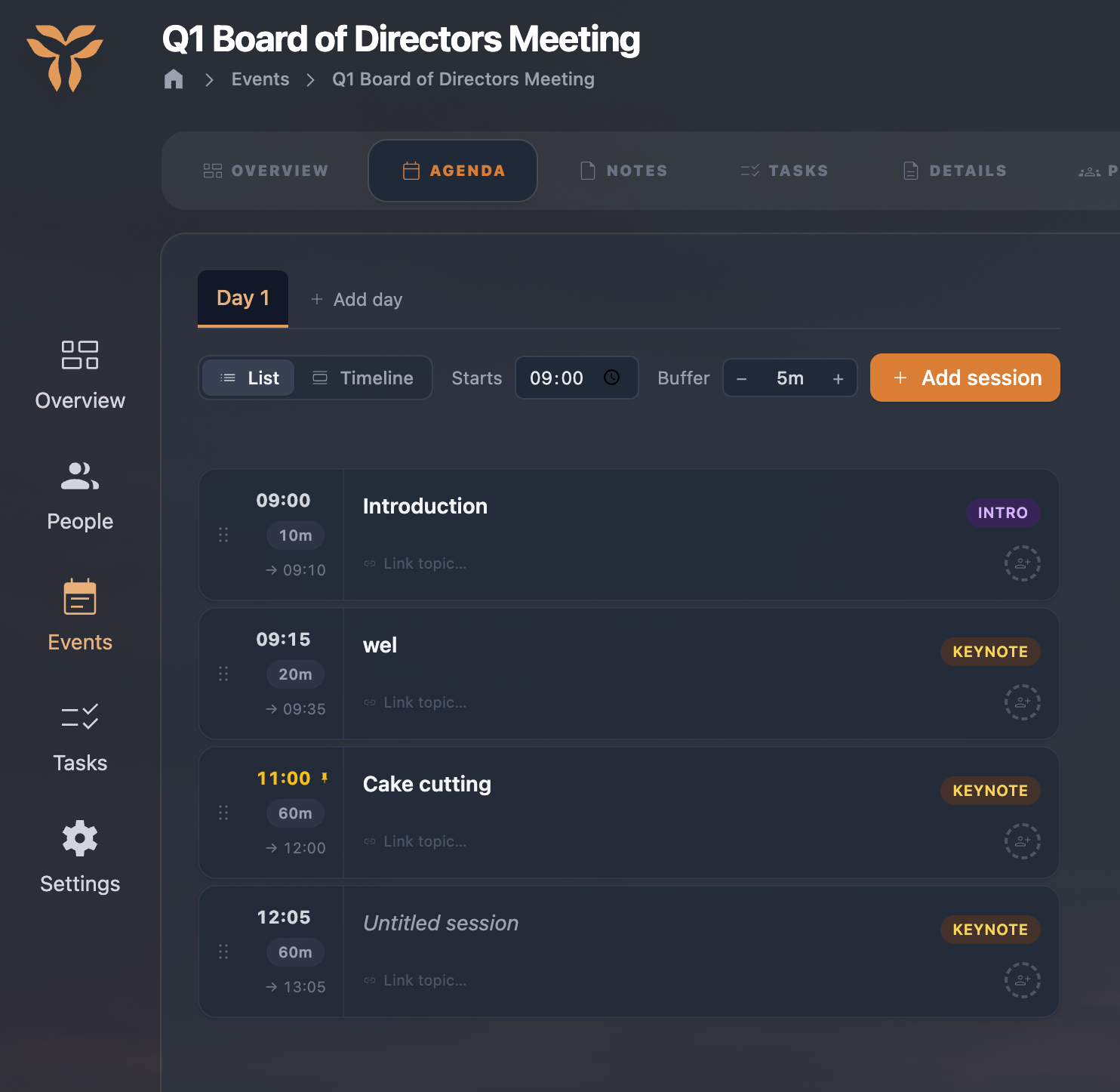 Agenda Builder